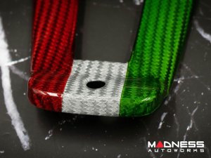 Alfa Romeo Stelvio Steering Wheel Trim - Carbon Fiber - Lower Center Trim - Italian Theme - QV Model